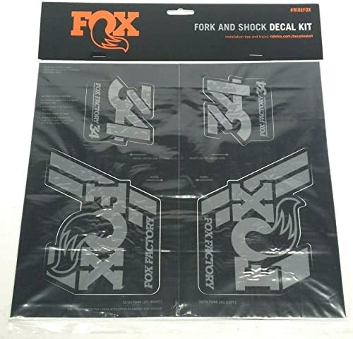 Fox Racing Shox Heritage Fork and Shock Decal Kit Stealth, One Size