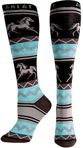 Ariat Women's Apache Knee High Socks,Multi Color,One Size