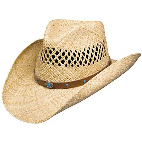 Stetson And Dobbs Hats TSMDRI-8334 Madrid,Regular Cowboy Hat, Natural - M