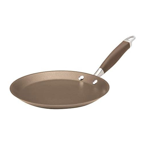 Anolon Advanced Hard Anodized Nonstick Crepe Pan, 9.5 Inch, Light Brown