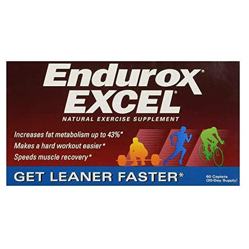 Endurox Excel Natural Exercise Supplement, Increases Metabolism & Builds Endurance - 60 Caps