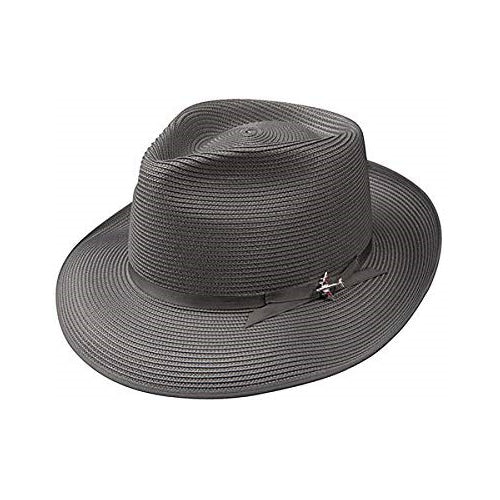 Stetson Stratoliner Milan Straw Hat - Grey - 7 1/4