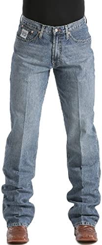 Cinch Men's White Label Relaxed Fit Jean, Light Stone Wash, 36W x 40L