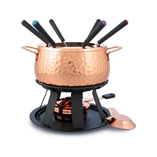 Swissmar 11-Piece Meat Fondue Set (Copper)