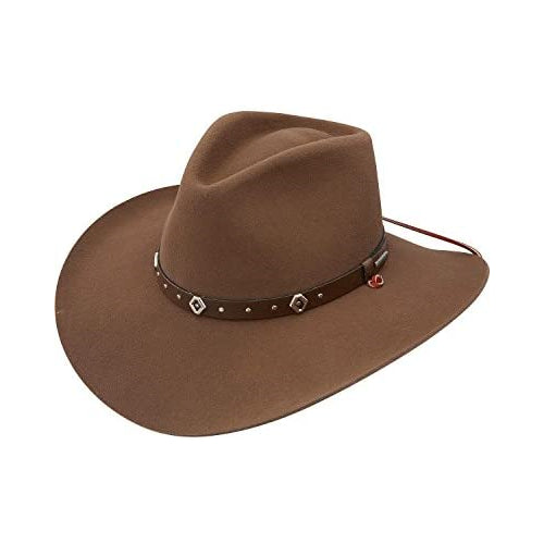 Stetson Men's 3X Elk Ridge Stallion Wool Cowboy Hat Pecan Medium