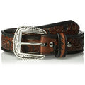 Ariat Men's Black & Brown Floral Basic Belt, brown, 40