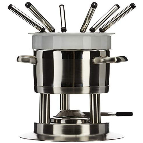 Swissmar Arosa 11 Piece Stainless Fondue Set