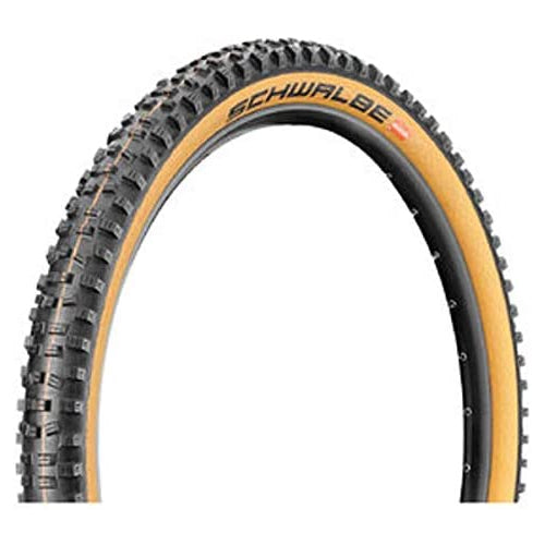 Schwalbe - Hans Dampf All Terrian and All MTB Tubeless Folding Bike Tire | 27.5 x 2.35 | Evolution Line, Addix Soft | Black/Tan