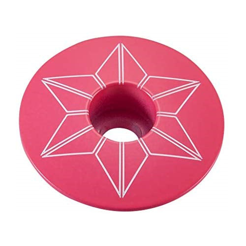 Supacaz Star Capz Neon Pink, One Size