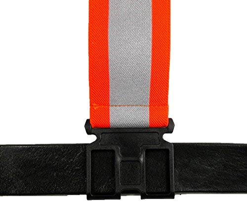 Perry Suspenders Big & Tall Elastic Hook End Reflective Suspenders, Neon Orange