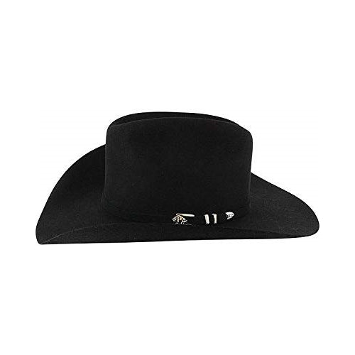 Stetson Men's Apache 4X Buffalo Felt Cowboy Hat Black 7