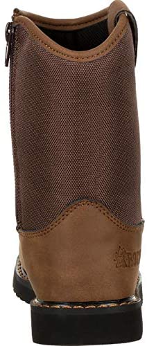 Rocky Boys' Lil Ropers Outdoor Boot Round Toe Dark Brown 8.5 D