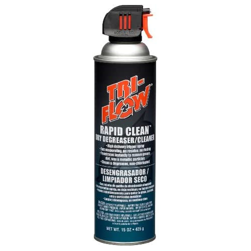 Tri-Flow TF0023008 Rapid Clean Dry Cleaner/Degreaser - 15 oz. Aerosol , Blue