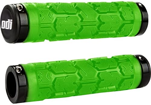 Odi Rogue Lock-On Grips w/Clamps Lime Green/Black 115mm