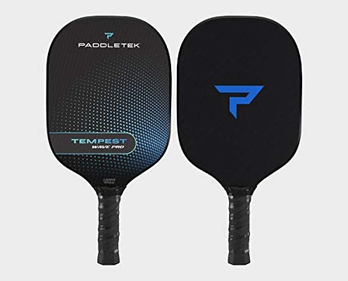 Paddletek Tempest Wave Pro Pickleball Paddle | Standard Grip | Riptide (Blue)