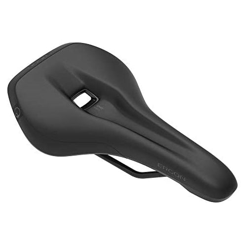 Ergon - SMC Bicycle Saddle | for Mountain Bikes | Mens Option | Medium/Large | Stealth Black