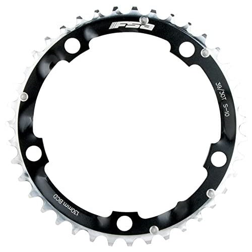 FSA Pro Triple 130/74BCD Road Chainring - 130BCD 39T, Black