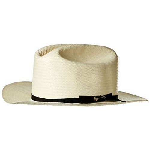 Stetson Men's White Shantung Open Road Hat Natural 7 1/8