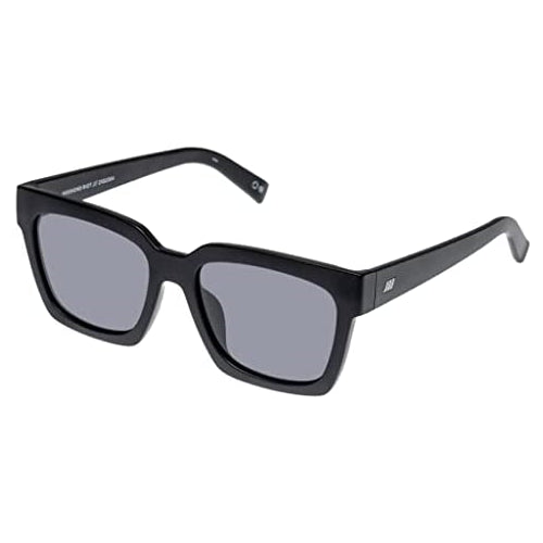 Le Specs Weekend Riot Oversized Square Sunglasses Matte Black One