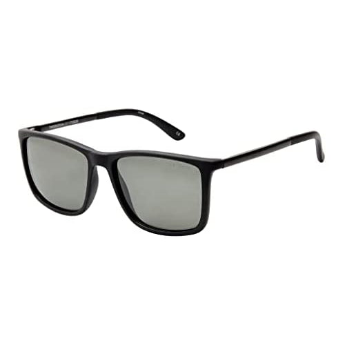 Le Specs Men's Tweedledum Sunglasses, Matte Black/Khaki Mono, One Size