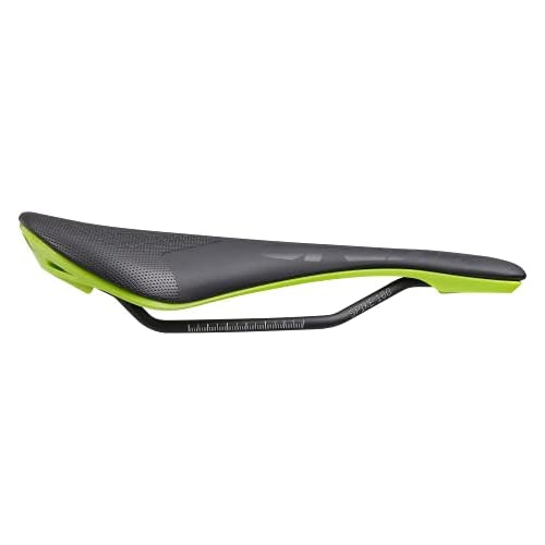 Spank Spike 160 Unisex Adult MTB Saddle (Black Green), Bicycle Seat for Men Women, Bicycle Saddle, Waterproof Seat with Ergonomic Zone Concept