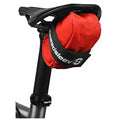 SpeedSleev Bike Saddle Adventure Pack | Made from Waterproof Nylon Fabric | Ideal for Bikes with Dropper Seatpost Ã¢Â€Â“ Red