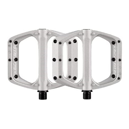 Spank Spoon DC Pedals (Raw Silver, 100x105 mm), 20 Preassembled Pins For Added Grip, Pedals for Mountain Biking, Best for ASTM 5, All mountain, Trail, Enduro, free ride, DH, E-Bike, (90x105) KIDS