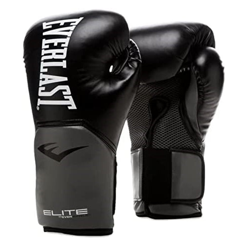 Everlast P00002361 Elite V2 Training Glove Black/Grey 12OZ
