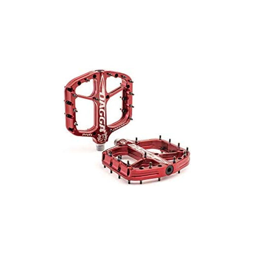 CHROMAG Dagga Unisex Adult Mountain Bike/MTB/Cycle/VAE/E-Bike Pedals, Red, 120 x 115 mm