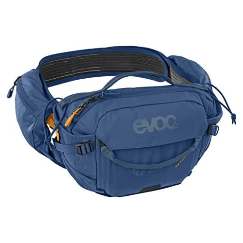 evoc Hip Pack Pro Hydration Waist Pack - Hydro Fanny Pack with 1.5L Bladder for Biking, Hiking, Climbing, Running, Exercising - Black/Carbon Grey