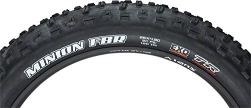 Maxxis Minion FatBike Rear FBR 26 x 4.8, 120tpi, Double Compound, EXO Puncture Protection, Tubeless Ready