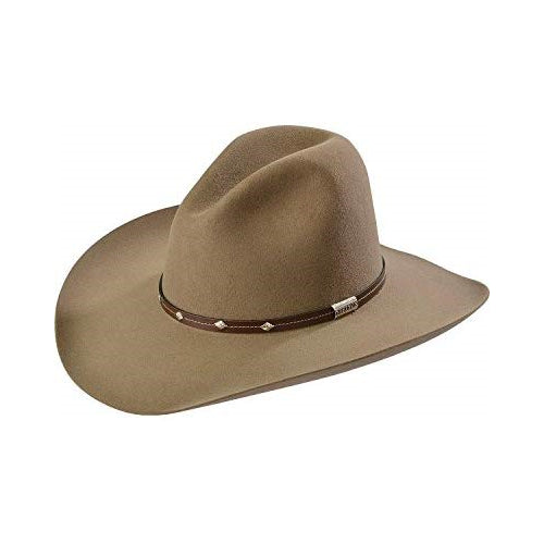 Stetson Men's 4X Silver Mine Buffalo Felt Cowboy Hat Stone 7 1/4