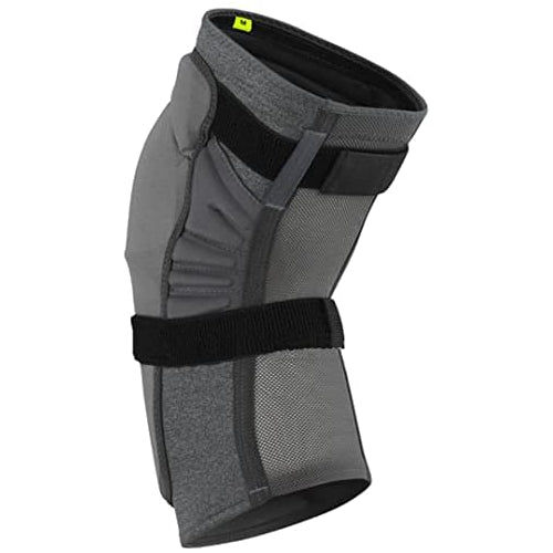 IXS Unisex Trigger Breathable Moisture-Wicking Padded Protective Knee Guard, Grey, X-Large