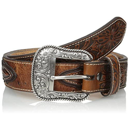 Ariat Men's Ostrich Print Circle Concho