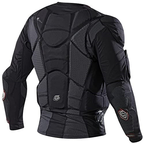 Troy Lee Designs 7855 Heavyweight Long-Sleeve Protection Shirt Solid Black, XL