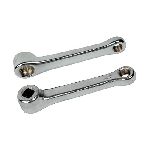 SUNLITE Unicycle Cotterless Steel Crank Arm Set, 5", Silver