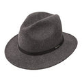 Stetson Men's Explorer Wool Felt Fedora Grey Small