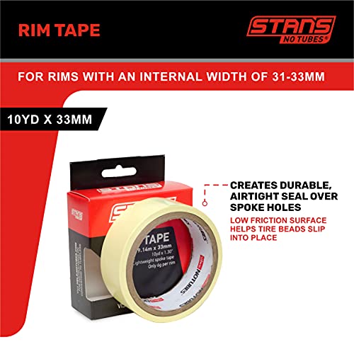 Stan's NoTubes 33-Millimeter Rim Tape for Rim Interior, 10 Yards x 33 MM