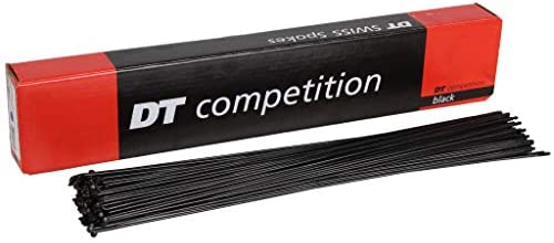 DT Swiss Competition Race Spoke: 2.0/1.6/2.0mm 282mm J-Bend Black Each