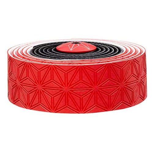 Supacaz Super Sticky Kush Multi Colored Handlebar Tape, Red/Black