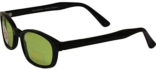 X-KD's Unisex-Adult Biker sunglasses (Black/Green, One Size)