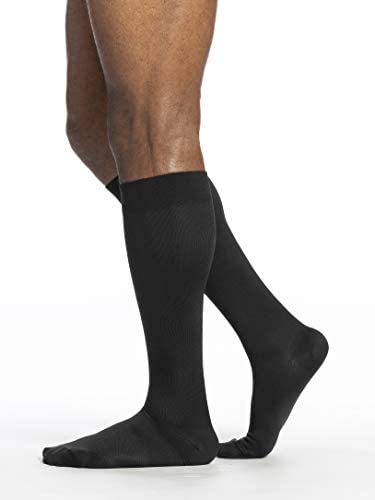 SIGVARIS MenÃ¢Â€Â™s Style Microfiber 820 Closed Toe Calf-High Socks 20-30mmHg