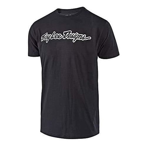 Troy Lee Designs Men's Signature T-Shirt (X-Large, Black)