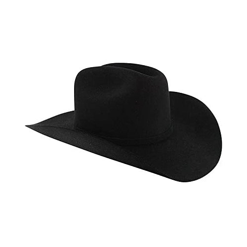 Stetson Men's Apache 4X Buffalo Felt Cowboy Hat Black 7