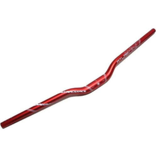 RaceFace Atlas Mountain Bike Handlebar (Red, 31.8-mm Clamp, 785-mm Wide, 1.25-Inch Rise)