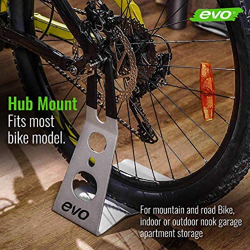 evo Front or Rear Hub Bike Stand for Road & Mountain Bikes - Universal Design - 20"