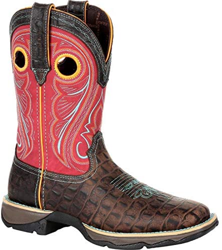 Durango Lady Women's Gator Emboss Western Boot Size 8.5(M)