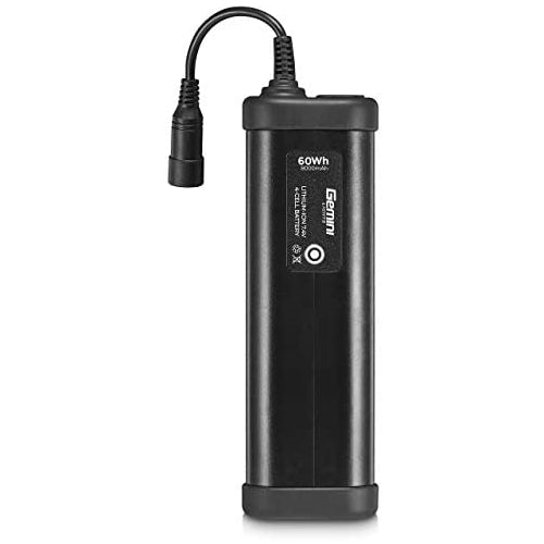 Gemini 4-Cell Battery 60Wh 8.4V USB-C Rechargeable Lithium Ion Battery for Bike Lights