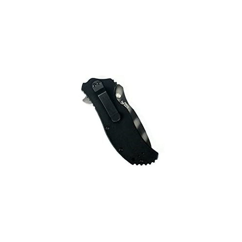 Zero Tolerance 0350TS; Folding Pocket Knife; 3.25 in. S30V Stainless Steel Blade with Tiger-Stripe Tungsten DLC Coating, G-10 Handle, SpeedSafe Assisted Opening and Quad-Mount Pocketclip; 6.2 OZ.