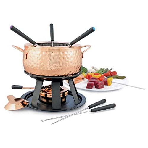 Swissmar 11-Piece Meat Fondue Set (Copper)